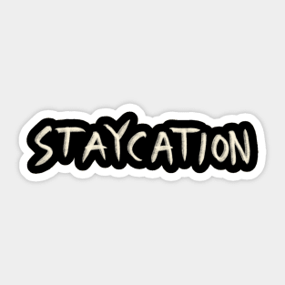 Hand Drawn Staycation Sticker